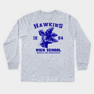 Hawkins High- Demogorgon (Stranger Things) Kids Long Sleeve T-Shirt